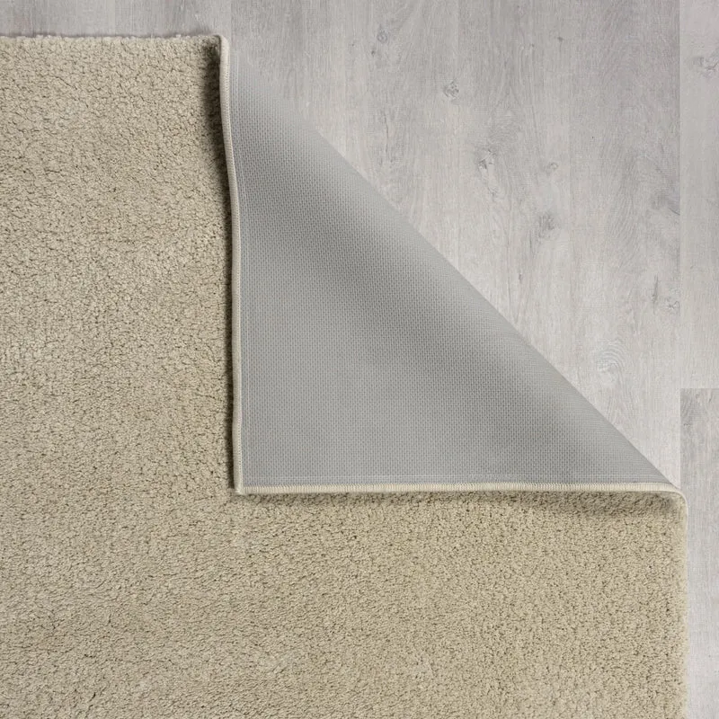 Hochflor Teppich waschbar Flauschig Unifarben, Wohnzimmer