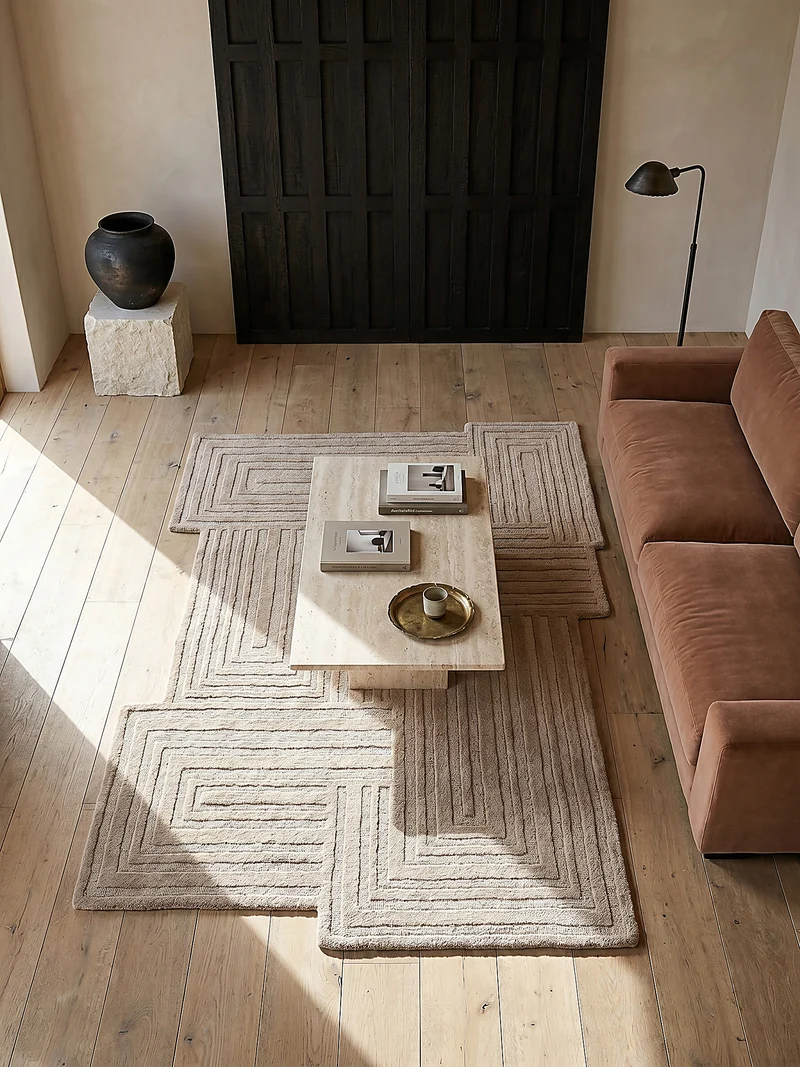 Wollteppich Zen Shaped Geometrisch, Wohnzimmer