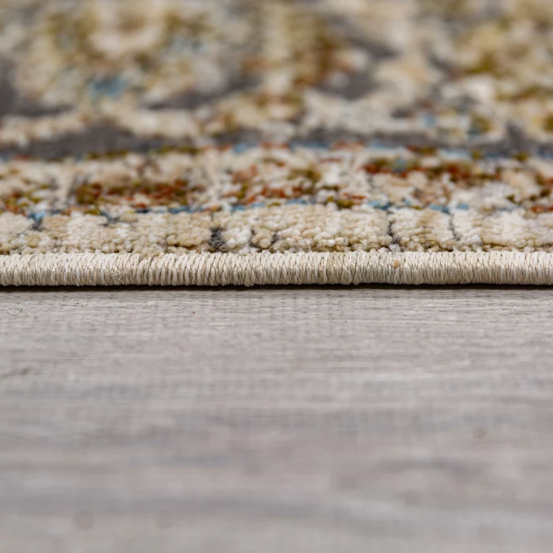 Orientteppich Vintage Blumen-Muster, Wohnzimmer