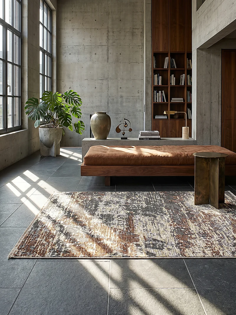 Teppich Kurzflor Modern Abstrakte Motive, Wohnzimmer