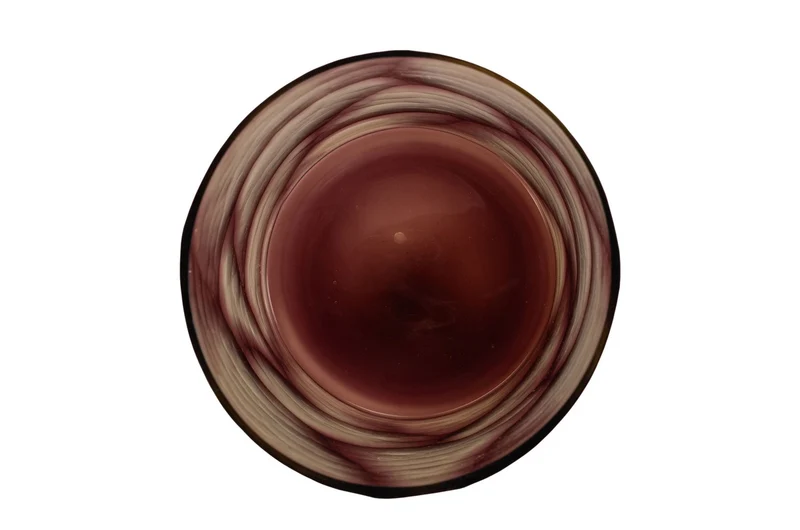 Casa Padrino Luxus Kerzenhalter Lila Ø 17,5 x H. 27,5 cm - Großes Windlicht aus massivem Farbglas in Lila und Klar, auch als Vase verwendbar - Luxus Deko Accessoires