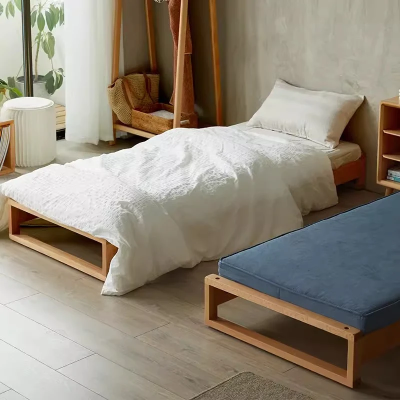 Stapelbares Sofabett aus massivem Holz von Japandi