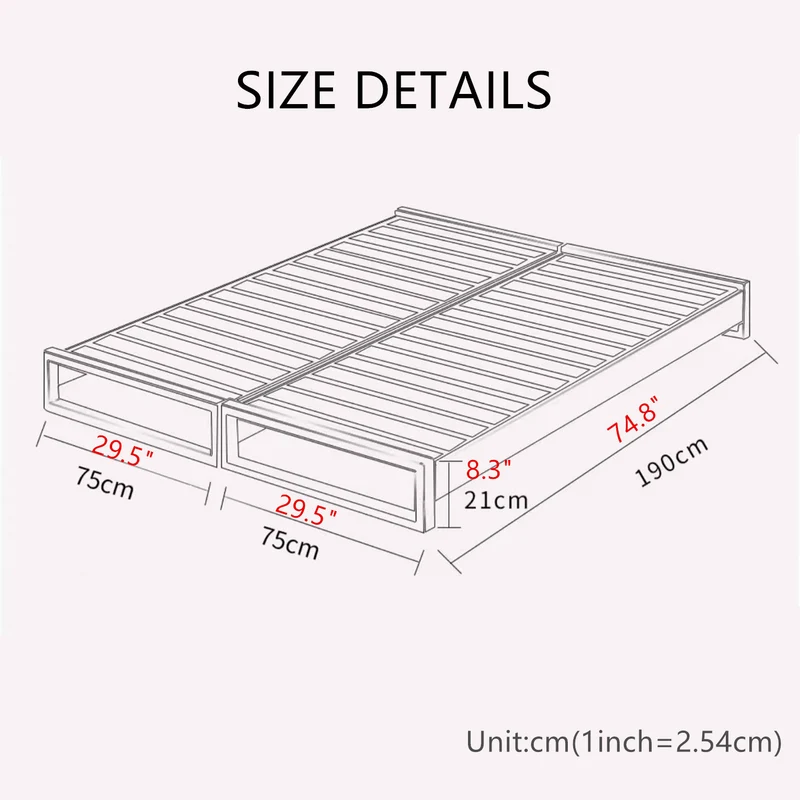 Stapelbares Sofabett aus massivem Holz von Japandi