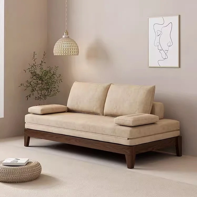 Ausziehbares Schlafsofa mit beweglichen Rückenkissen von Japandi