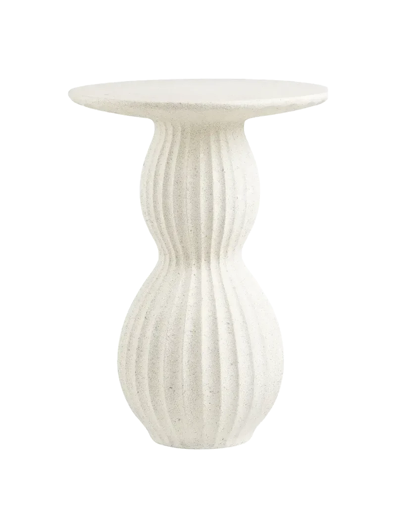 Newtown Beistelltisch Fiberclay, weiß