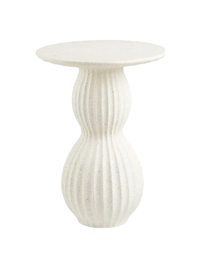 Newtown Beistelltisch Fiberclay, weiß