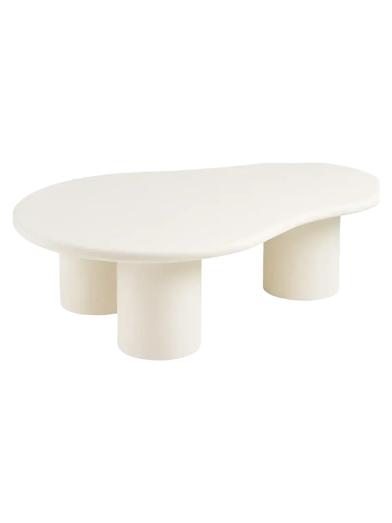 Palmera Couchtisch Zement-Optik, off-weiß