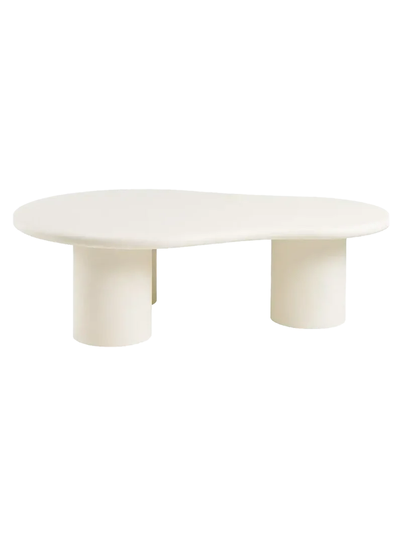 Palmera Couchtisch Zement-Optik, off-weiß