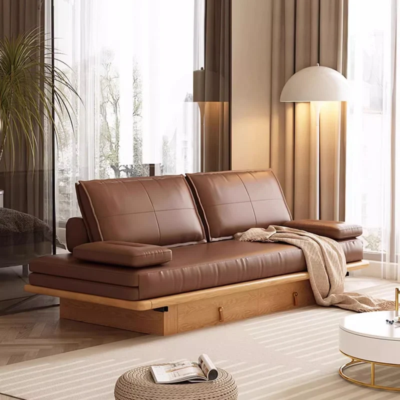 Ausziehbares Tatami-Schlafsofa mit darunterliegenden Schubladen