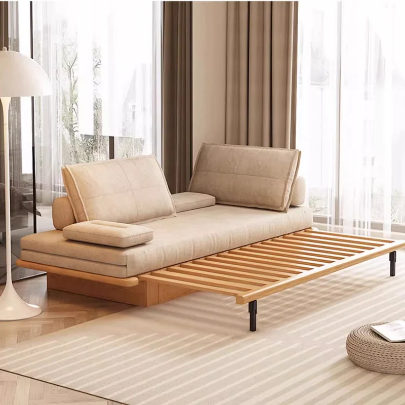 Ausziehbares Tatami-Schlafsofa mit darunterliegenden Schubladen