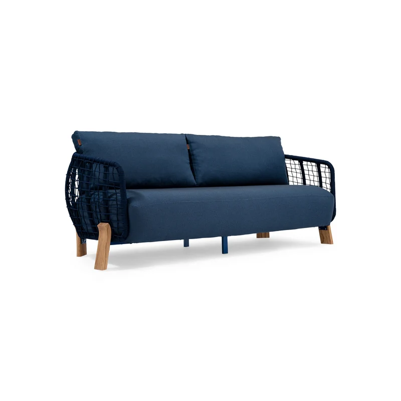 Sancrea Titus 3 Seater- Rope Wrapped Teak Sofa