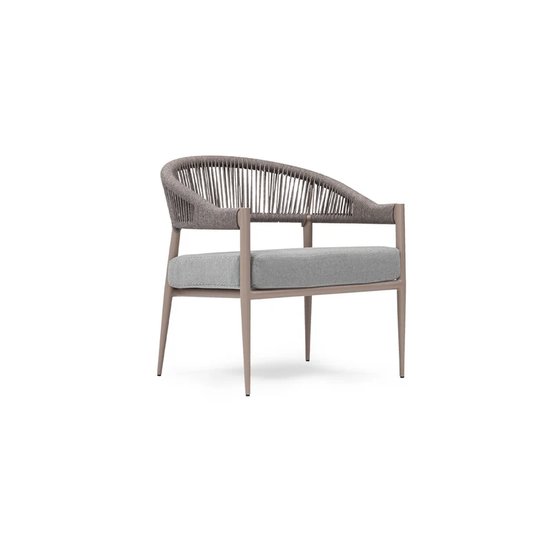 Sancrea Akdeniz 595- Aluminium & Rope Accent Chair with Deep Seat