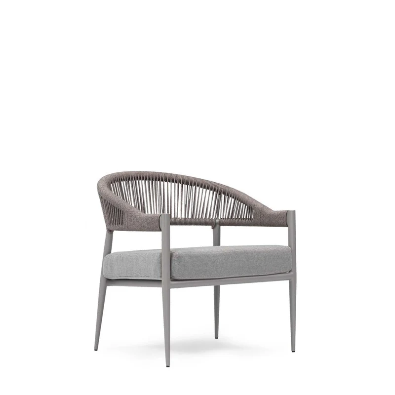 Sancrea Akdeniz 595- Aluminium & Rope Accent Chair with Deep Seat