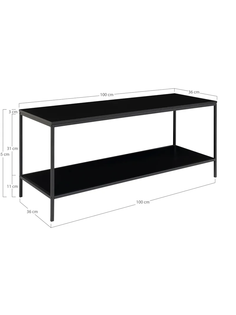 Vita TV-Bank schwarz – 100x36x45 cm