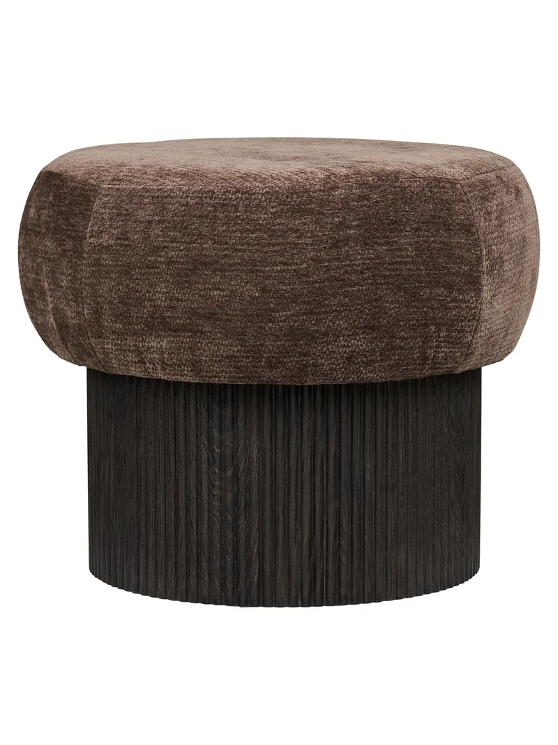 Christchurch Pouf Chenille-Deckel, dunkelbraun, mit Stauraum