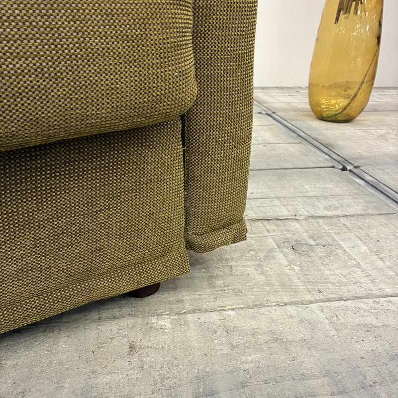 Schlafsofa 3-Sitzer Ausziehsofa Stoff 210cm Olivgrün Sofa Couch Gebraucht