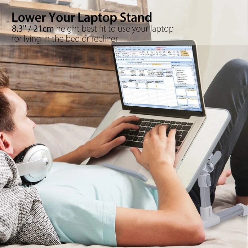 Höhenverstellbarer Laptop-Betttisch