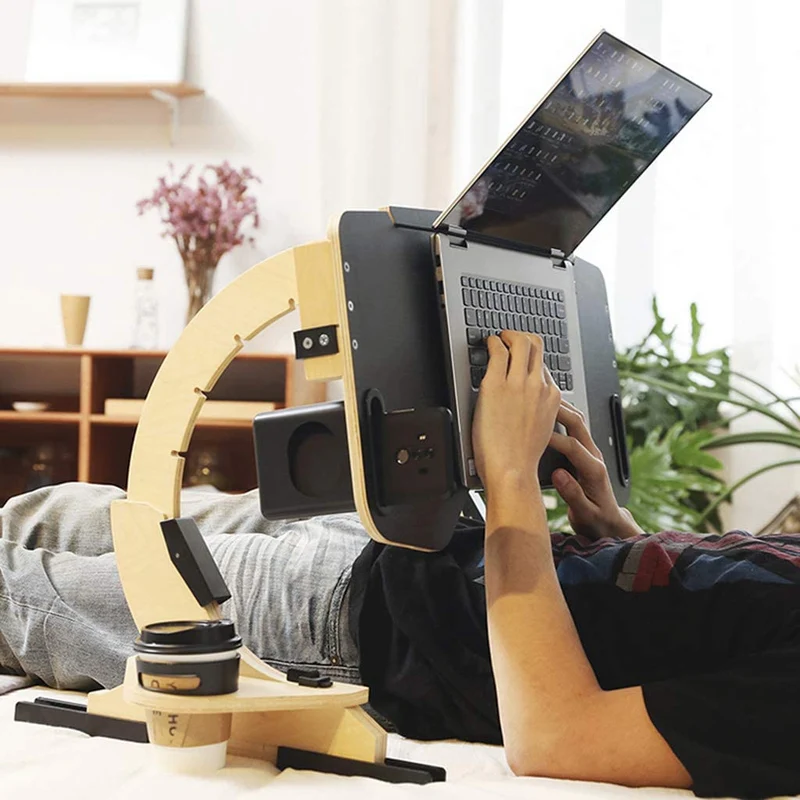 Tragbarer verstellbarer Laptop-Bett-Schreibtisch-Stand-Tablett-Tisch