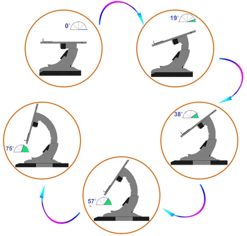 Tragbarer verstellbarer Laptop-Bett-Schreibtisch-Stand-Tablett-Tisch