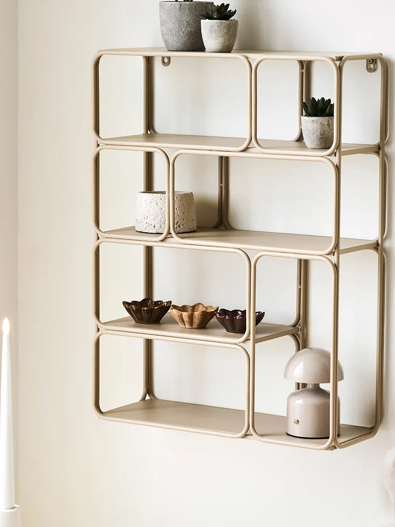 Lanciano Wandregal Metall, beige