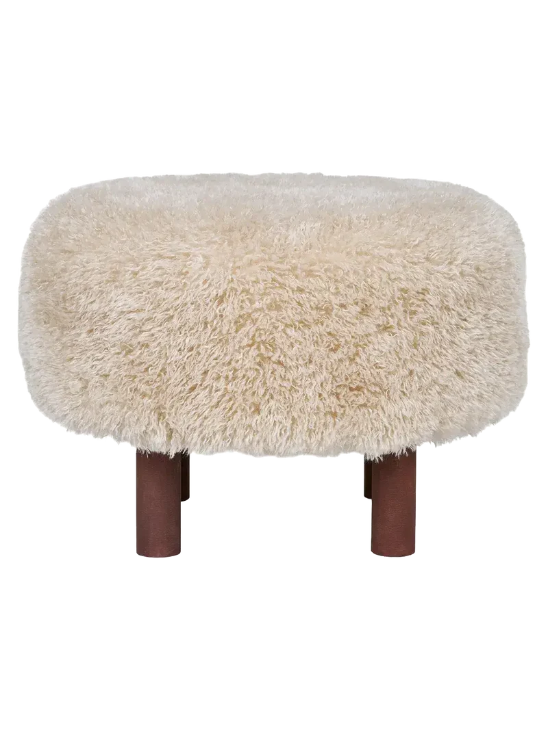 Inverness Pouf hellbraun