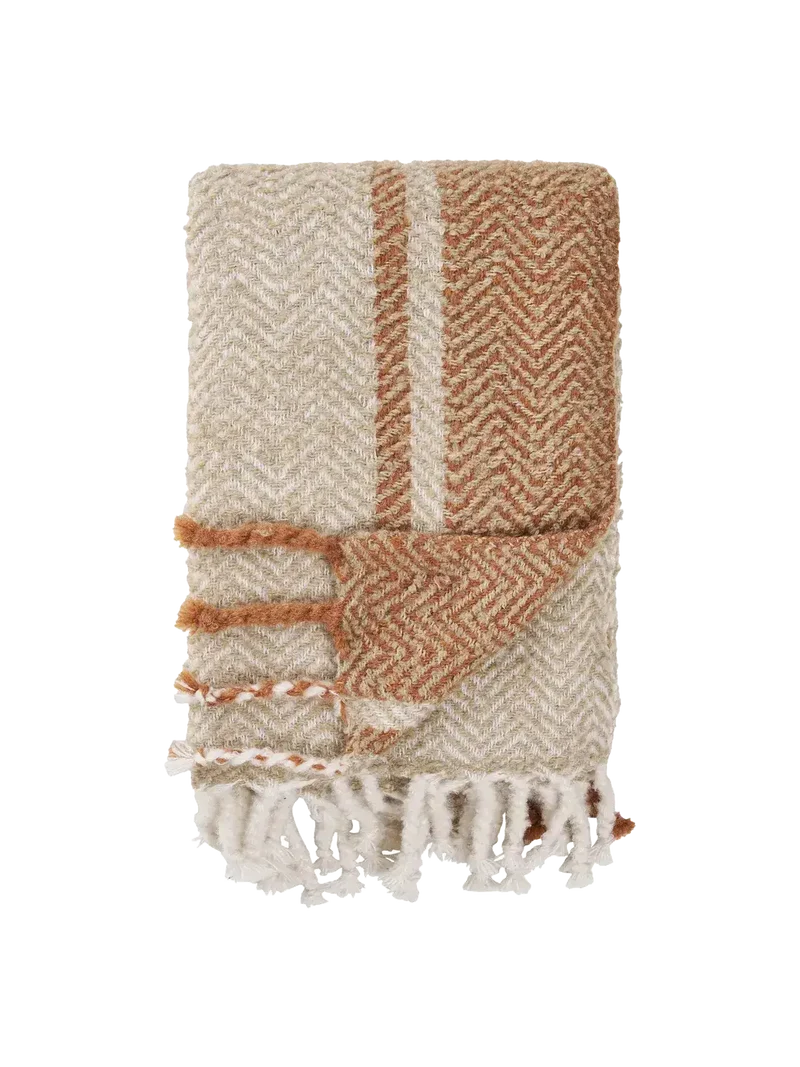 Almora Plaid beige/goldorange