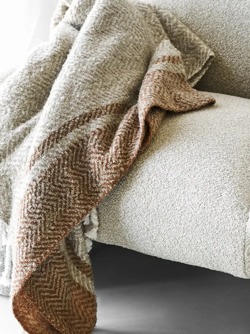 Almora Plaid beige/goldorange