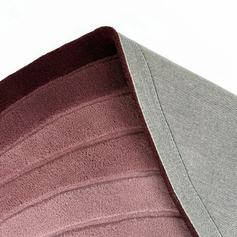 Teppich Wolle, Organische Form, Ombre Farbverlauf, Handgefertigt, Hoch-Tief-Flor-Effekt