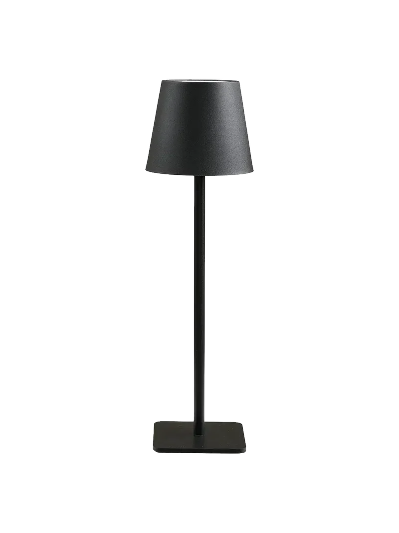 Bradford Tischleuchte Metall, schwarz, aufladbar