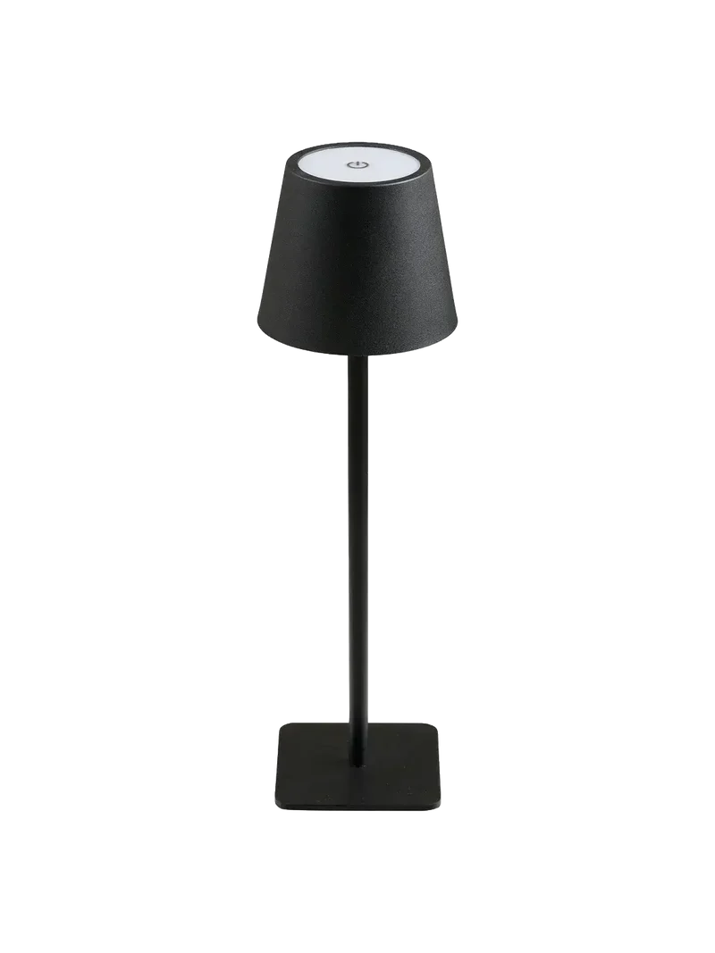 Bradford Tischleuchte Metall, schwarz, aufladbar