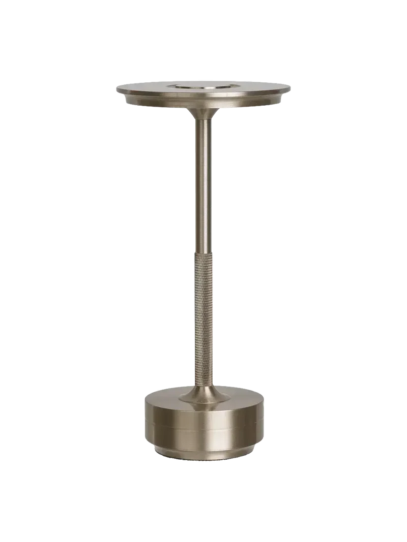 Lyneham LED-Tischleuchte silber, aufladbar