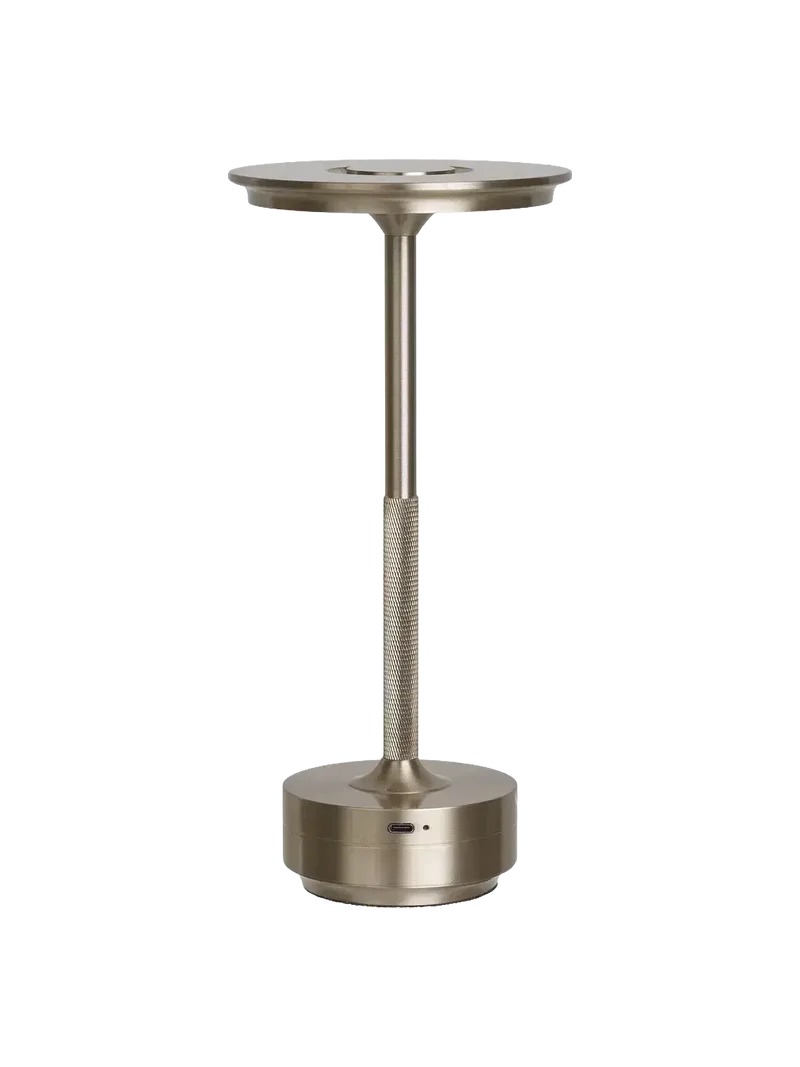 Lyneham LED-Tischleuchte silber, aufladbar