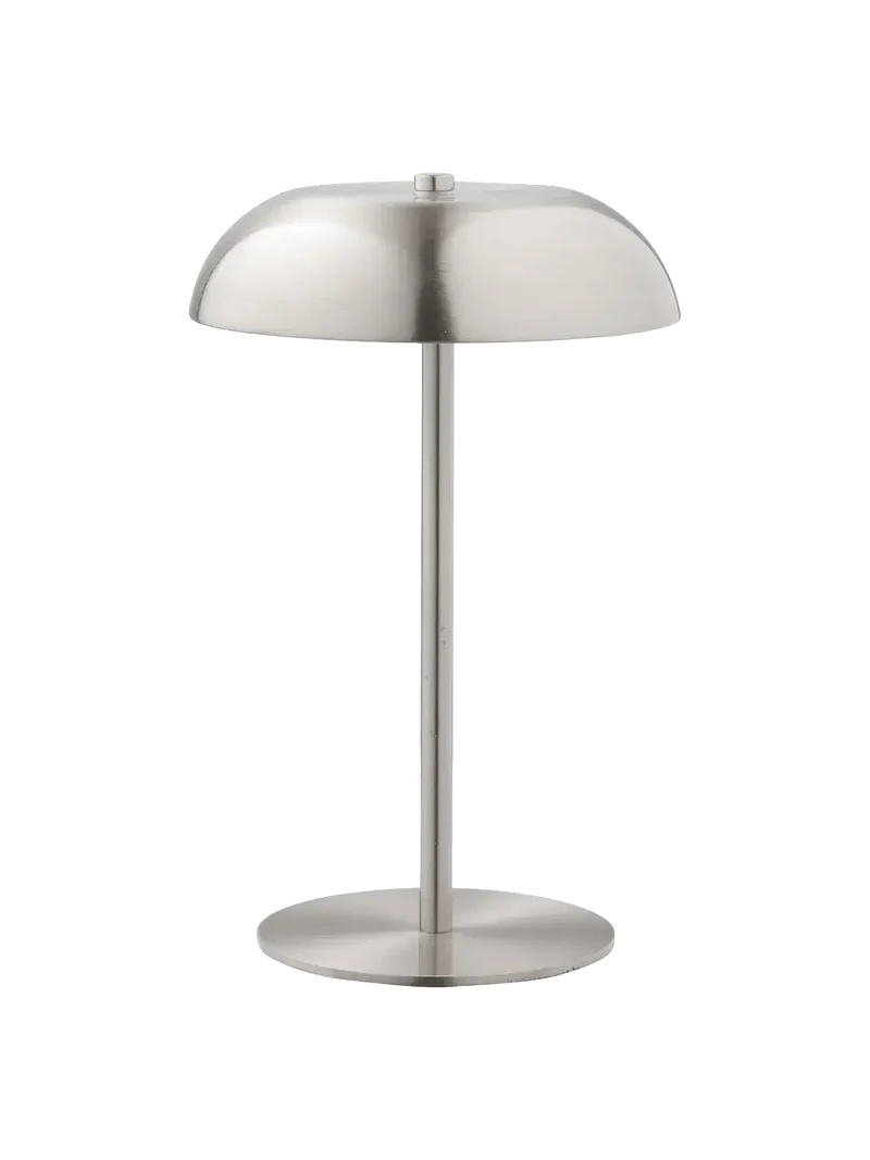 Fenwick Tischleuchte Metall, aufladbar, silber
