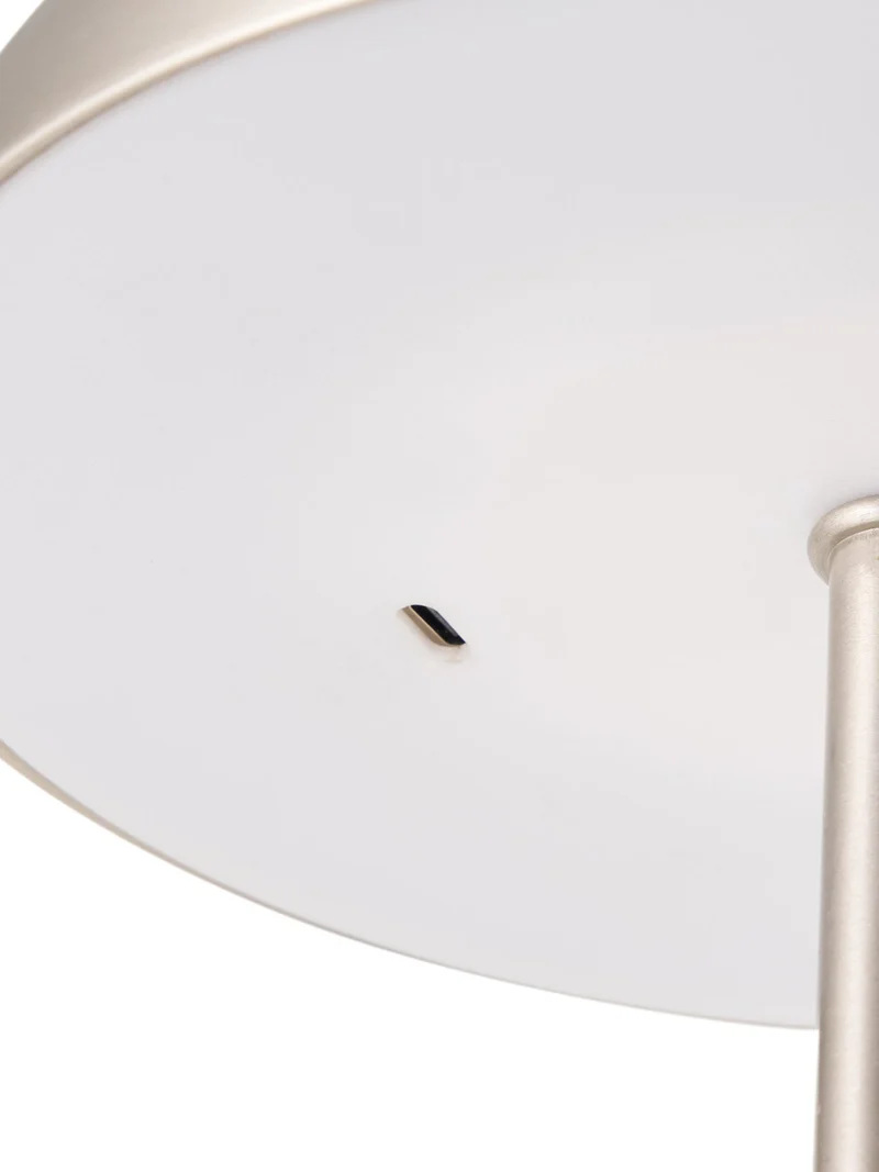 Fenwick Tischleuchte Metall, aufladbar, silber