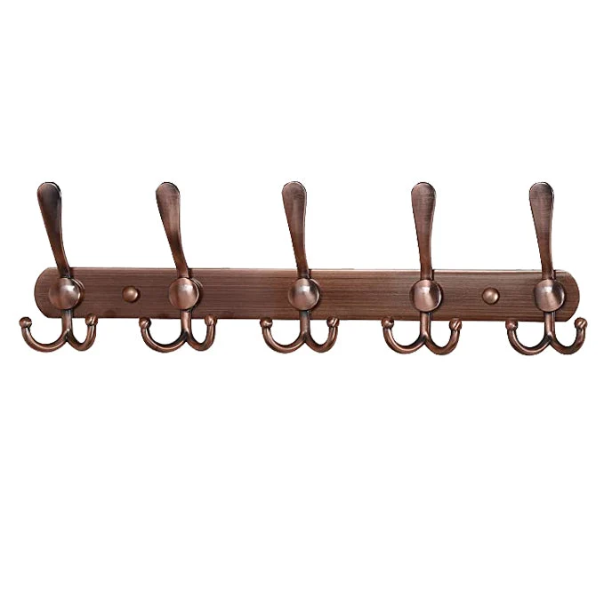 Wandgarderobe aus Edelstahl mit 5 Haken