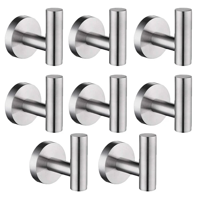 Handtuch-Kleiderhaken Edelstahl-Badezimmerhaken Wandmontiertes rundes Regal