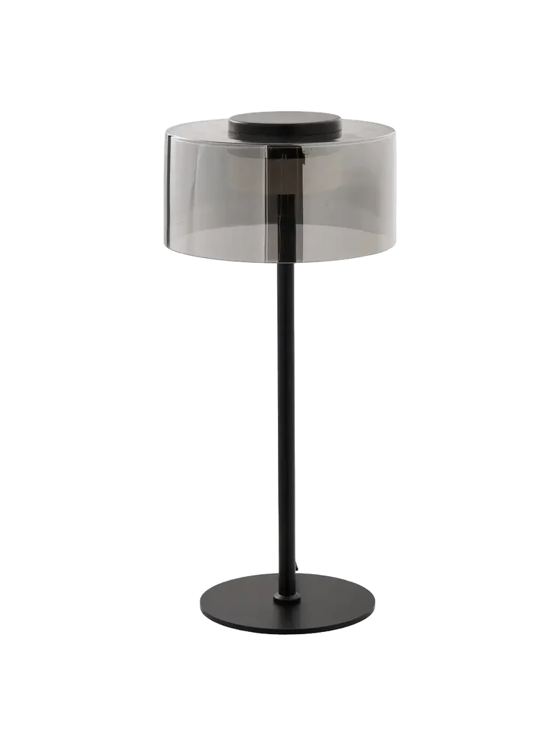 Cholet Tischleuchte LED, Stahl/Glas, schwarz/klar