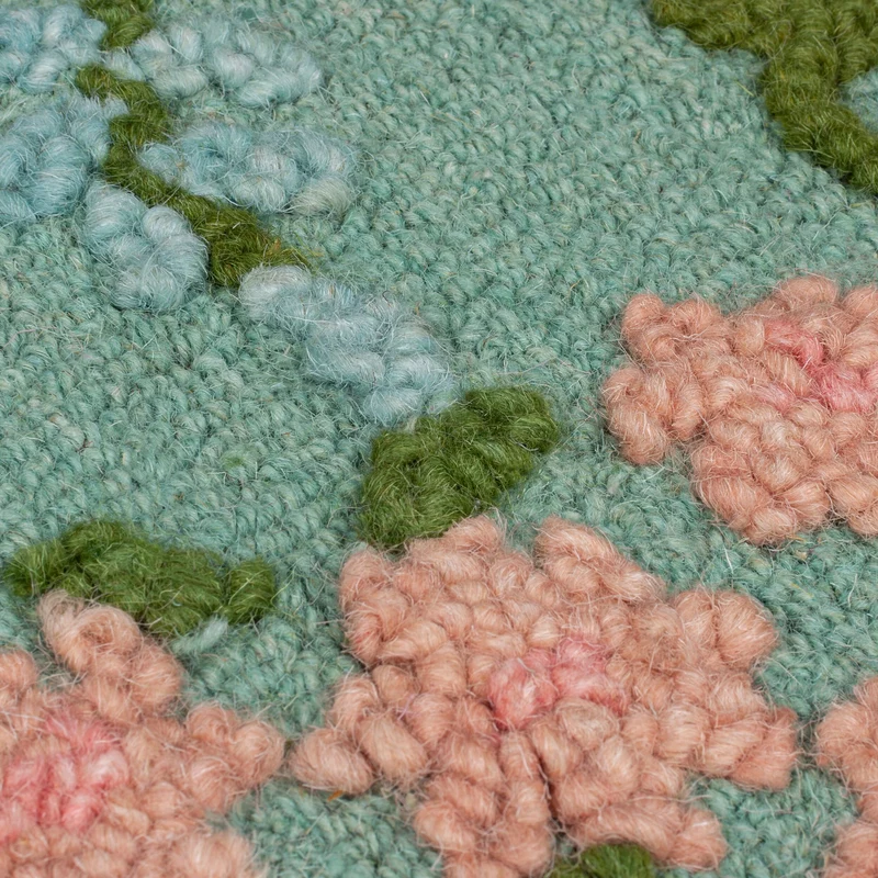 Wollteppich Floral Muster, Naturmotive, Schlafzimmer