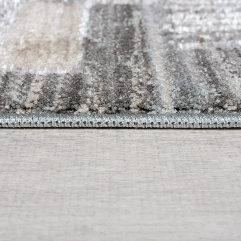 Jute Teppich Karos Geometrisch, Wohnzimmer