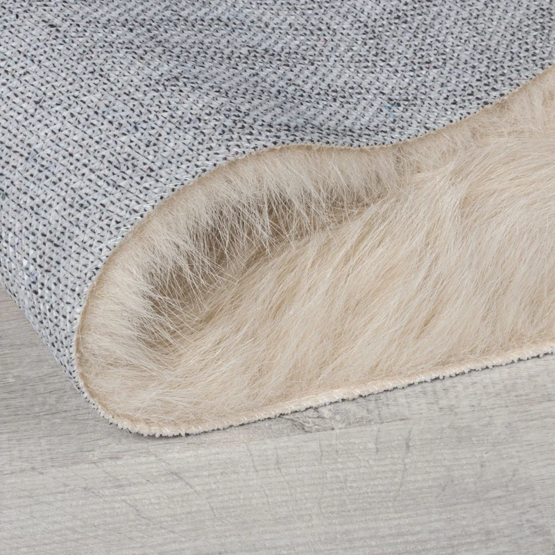 Hochflor-Teppich Kunstfell Waffelstruktur · 100 % Polyester · 35 mm