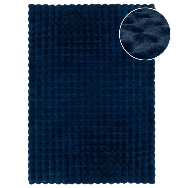 Hochflor-Teppich Kunstfell Waffelstruktur · 100 % Polyester · 35 mm