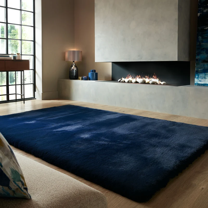 Hochflor Teppich Unifarben, Schlafzimmer