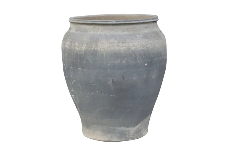 Casa Padrino Luxus Vase 52 x 52 x H. 62 cm - Große Terrakotta Vase im rustikalen Antik-Look - Luxus Deko Accessoires