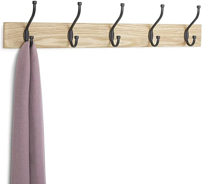 Bauernhaus-Garderobenständer mit 5 Standardhaken für die Wandmontage