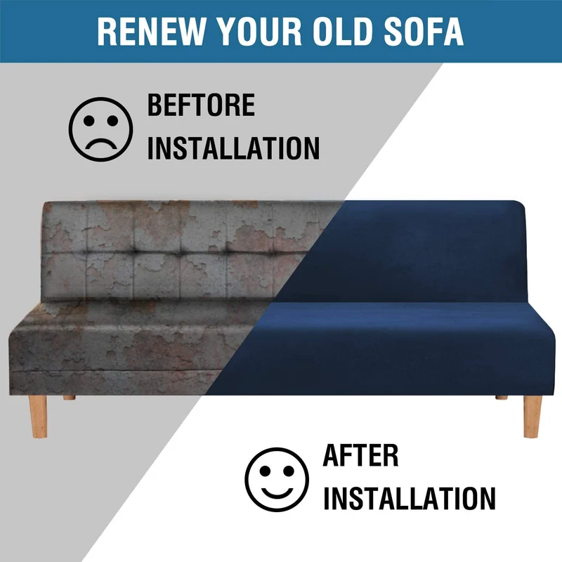 Armlose Futon-Sofa-Stretch-Bezüge