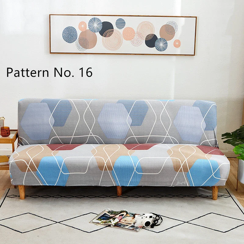 Armlose Futon Stretch Sofa Schonbezüge (16 verschiedene Muster zur Auswahl)