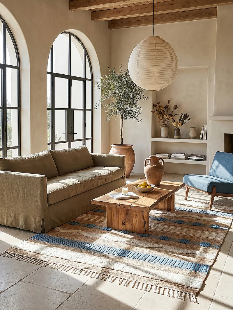 Teppich Hoch-Tief Struktur Gestreift, Ethno-Stil, mit Fransen wendbar, Esszimmer
