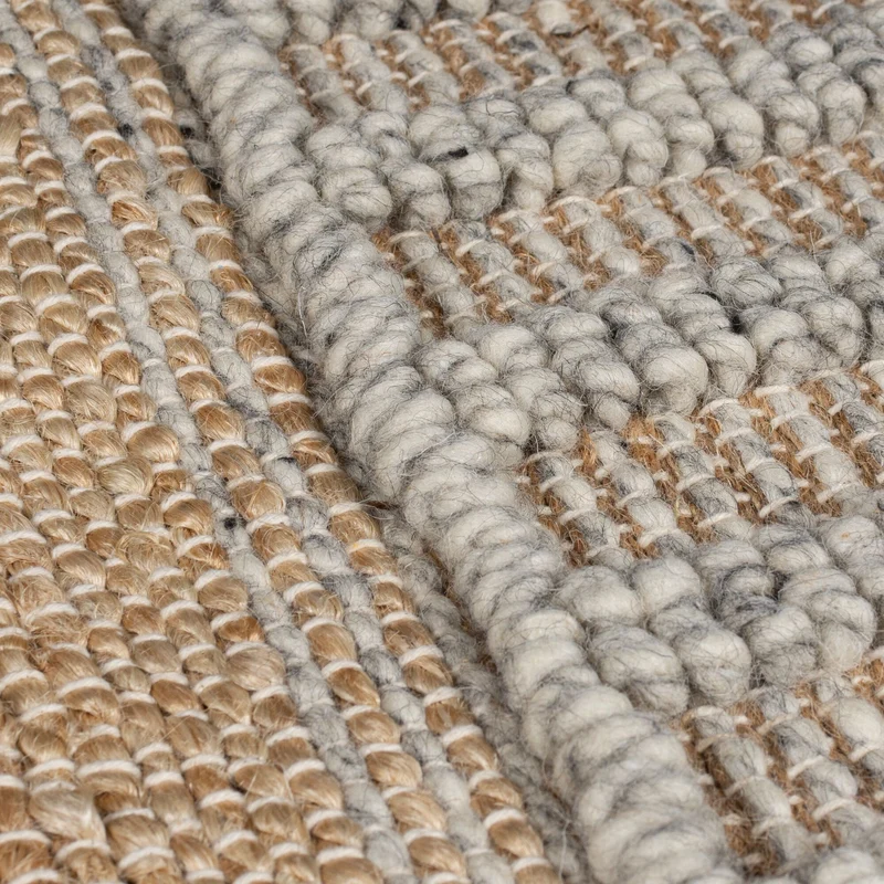 Teppich Hoch-Tief Struktur Gestreift, Ethno-Stil, mit Fransen wendbar, Esszimmer