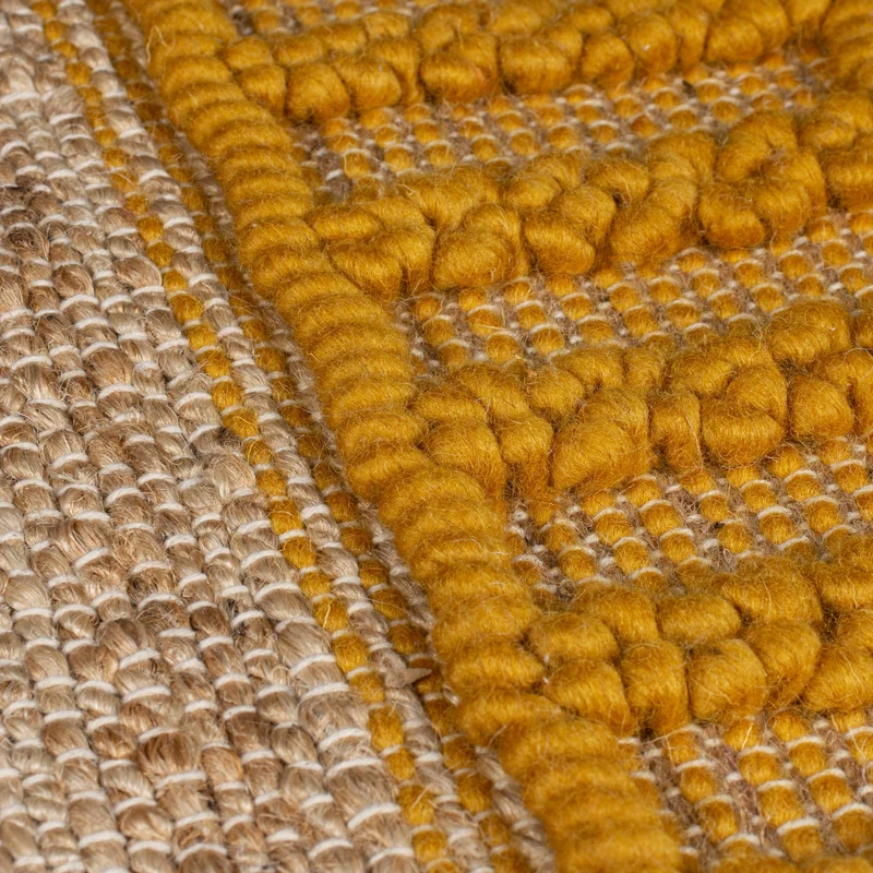 Teppich Hoch-Tief Struktur Gestreift, Ethno-Stil, mit Fransen wendbar, Esszimmer