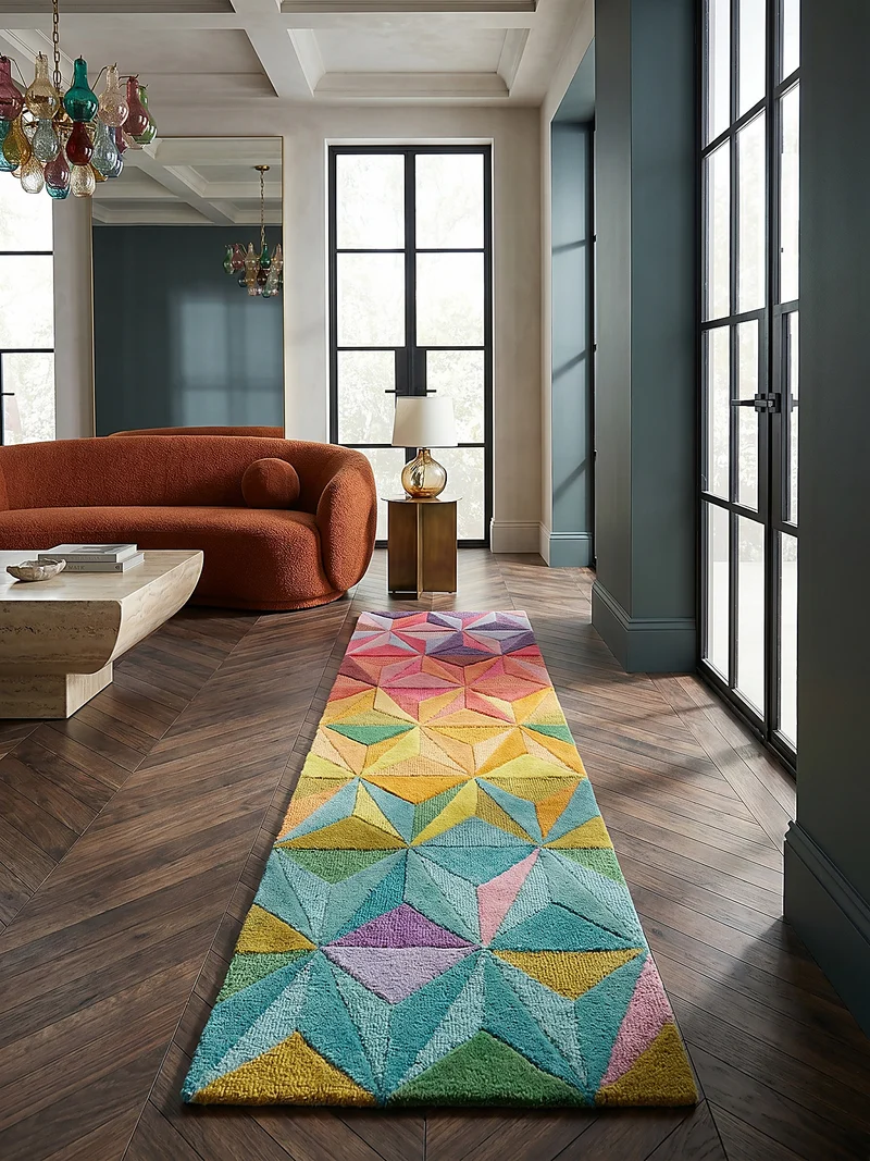 Wollteppich 3D Geometrisch, Wohnzimmer